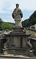 Bommenzinnes, Statue des Johannes Nepomuk, Schutzheiliger der Brücken auf der Our-Brücke in Vianden