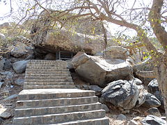 Le rocher d'Ashoka à Maski.