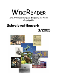 WikiReader Titelbild zum Schreibwettbewerb