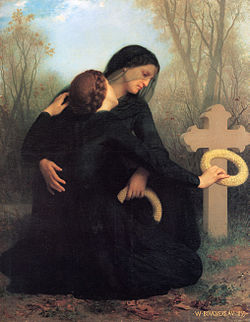 Le Jour des morts, peint par William Adolphe Bouguereau (1859)