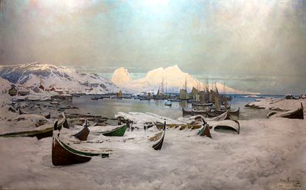 Winter in Lofoten por Otto Sinding (1886)