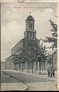 Église St-Vincent-de-Paul vers 1900