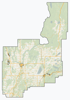 CAN AB Athabasca Map is located in Athabasca County