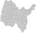 Localización de Magnieu en el territorio de Ain