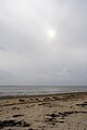 Witsum beach with neighbouring island Amrum at the horizon