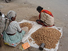 Groundnut seller; peanut vendor