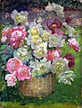 Bouquet in plein air. Oil on canvas.