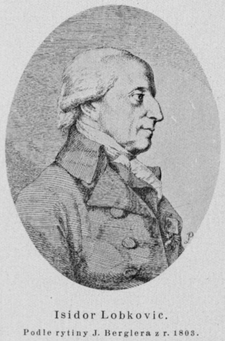 Antonín Isidor Lobkowicz (rytina Josefa Berglera)
