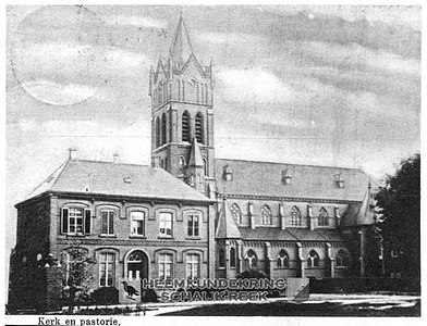 Antonius Abtkerk en pastorie 1904