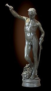 David (1871) de Antonin Mercié, bronce, Museo dos Agostiños, Tolosa.