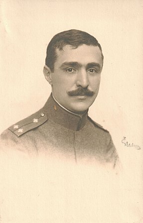 Bulgarian literary critic Vladimir Vasilev as a participant in World War I.