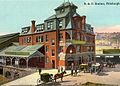 The B&O Railroad Depot in the 1890s