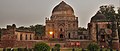 The Bara Gumbad and Bara Gumbad Mosque in the Lodhi Gardens.