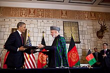 حامد کرزی - باراک اوباما - توافق‌نامه افغانستان و آمریکا