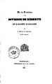 De la Création d'une division de réserve de l'armée d'Afrique par le colonel de Beaufort (1840)