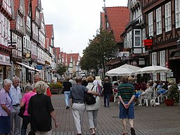 Schuhstraße i gamla staden.