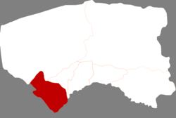 موقعیت شهرستان دنگکوو در نقشه
