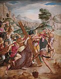 Несение креста. 1529. Дерево, масло. Феникс-музей, Аризона, США