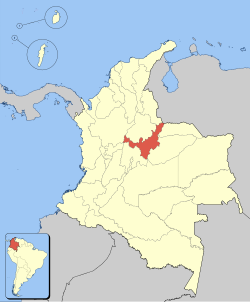 Dipartimento di Boyacá - Localizzazione