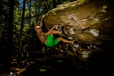 Bouldering in Coopers Rock