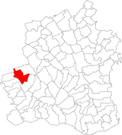 Location of Crângeni