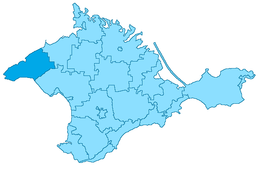 Distretto di Černomorskoe Distretto di Čornomors'ke – Mappa