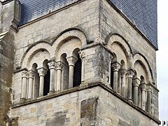 Détail de la galerie du clocher