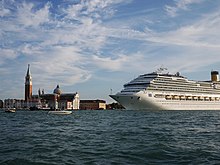 A cruise ship near Venice Cruise Ship Costa Serena sailing in front of San Giorgio Maggiore, Venice - September 2010.jpg