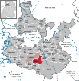 Dielheim - Localizazion