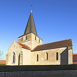 The church in Dompierre-en-Morvan