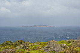 Eclipse Island gezien vanuit het Torndirrup National Park