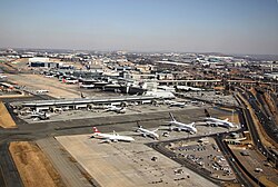 Veduta aerea dell'aeroporto