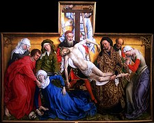 Descendimiento de la cruz, de Rogier van der Weyden, antes de 1443.