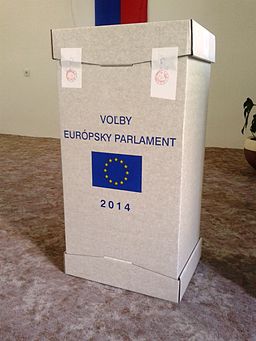 European Parliament election, 2014 (Slovakia) ballot box