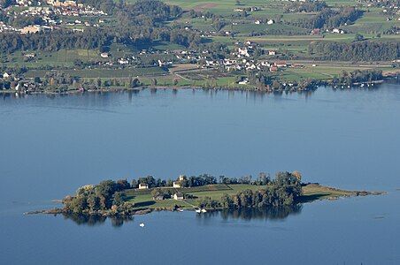 Ufenau, la plus grande île de Suisse.