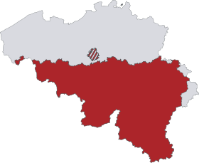 Localisation de Fédération Wallonie-Bruxelles (anciennement Communauté française de Belgique)