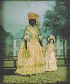 Image 52Free woman of color with mixed-race daughter; late 18th-century collage painting, New Orleans (from Louisiana)
