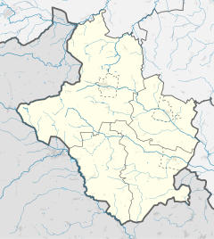 Mapa lokalizacyjna powiatu głubczyckiego