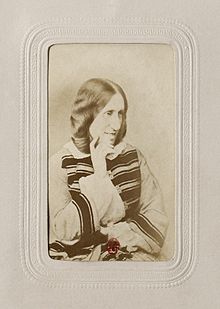 Photograph (albumen print) of George Eliot, c. 1865