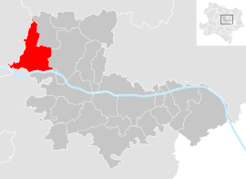 Poloha obce Grafenwörth v okrese Tulln (klikacia mapa)
