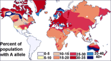 Multicolored world map