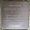 Stolperstein für Heinrich Hirsch