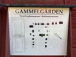 Karta över byggnaderna vid Gammelgården