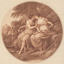 Гравюра «Юпитер и Каллисто». Томас Берк[англ.], 1782 г. Пушкинский музей
