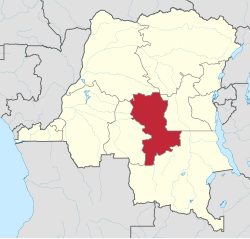 Location of Kasaï-Oriental Province