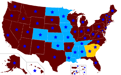 Ведущий первичный кандидат от республиканцев 2012 года по версии state map.svg