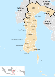 Sulawesi Meridionale – Mappa