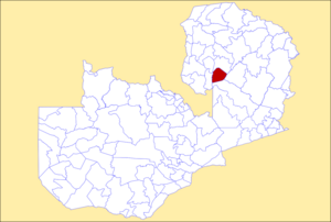 District location in Zambia