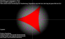Mandelbrot-Menge mit negativer Potenz in positiver Darstellung generiert aus Web-App von Ingo Sturm