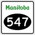 Provincial Road 547 marker